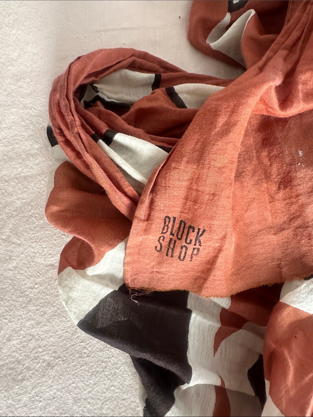 Block Shop Textiles “Swallowtail” Handblocked Scarf